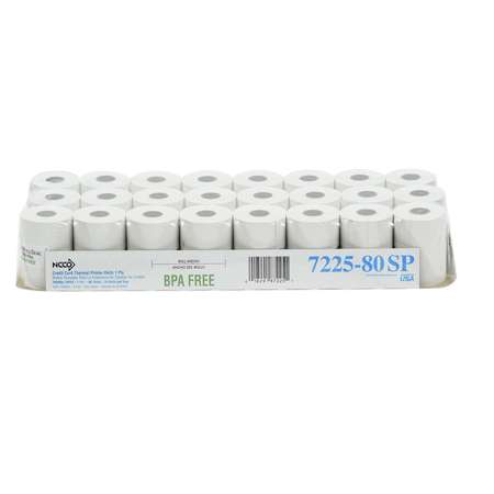 National Checking National Checking Register Roll 2.25"x80 Ft. 1 Ply White Thermal, PK48 7225-80SP